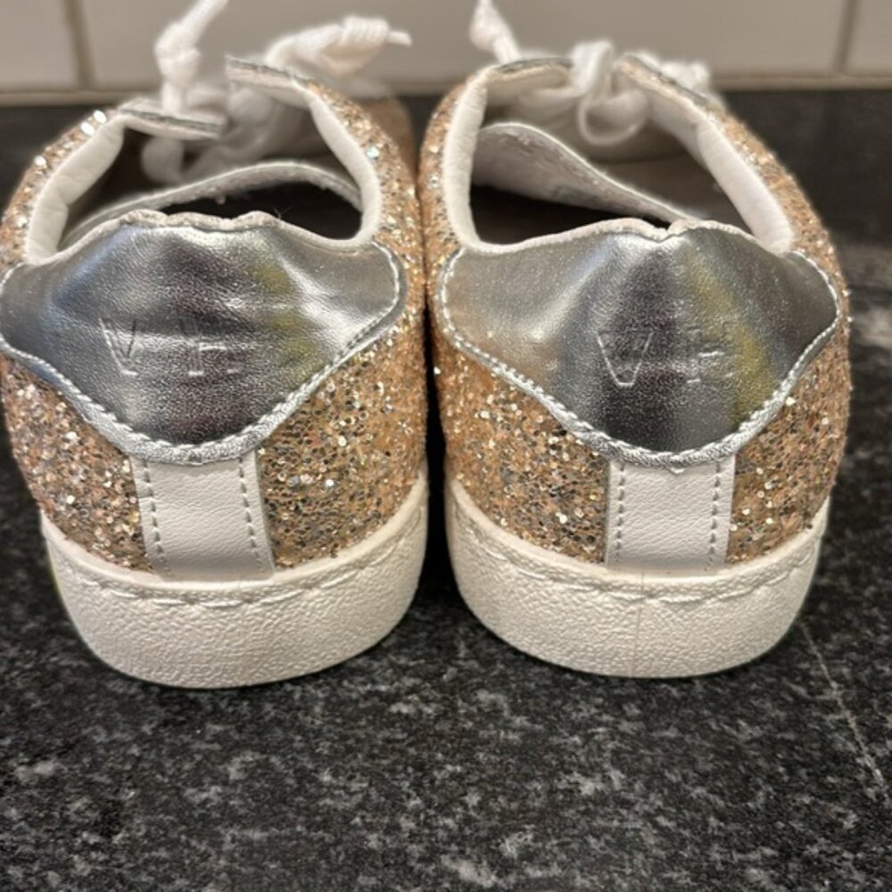 Vintage Havana White and Gold Glitter Sneakers - Picture 7 of 11